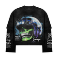 Long Sleeve Moto Skull Tee