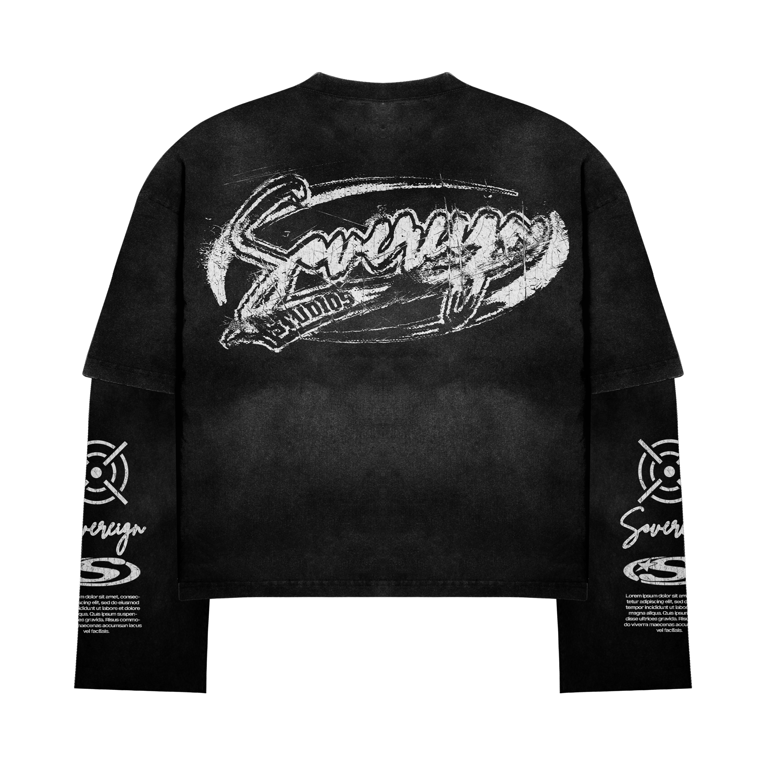 Long Sleeve Moto Skull Tee